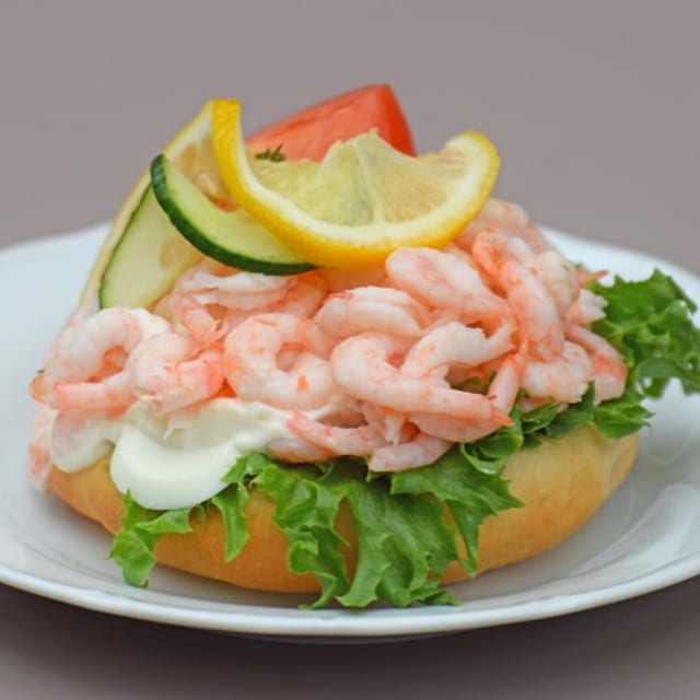 Baby Shrimp Sandwich.